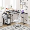 L Shaped Gaming Computer Desk,54 Inch Home Office Desk with Power Outlet & LED Strip,Reversible Modern Simple Study Table,Corner Desk - 4 of 4