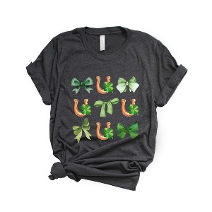 Simply Sage Market Women's Coquette Horseshoe Chart Short Sleeve Graphic Tee - 1 of 4