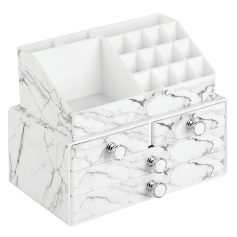 Makeup and Accessory Organizers for Bathroom Vanity I mDesign