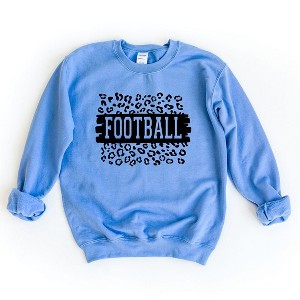 Simply Sage Market Women's Graphic Sweatshirt Football Leopard - 1 of 2