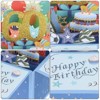 Unique Bargains 3D Pop-Out Gold Foil Birthday Card with Greeting Card and Envelope - 3 of 4
