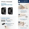 Amerock Single Demountable Hinges for 1/2" Overlay Cabinet Doors – Set of 2 - 4 of 4