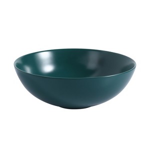 LOVMOR 16.7" Ceramic Round Above Counter Bathroom Sink Vanity Sink Art Basin - 1 of 4