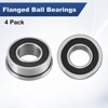 Unique Bargains Chrome Steel Durable Long-lasting Multipurpose Use Flanged Ball Bearing 4 1/4" x 1/2" x 1/5" - 4 of 4