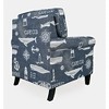 Jofran, Seafarer Coastal Nantucket Cape Nautical Upholstered Accent Chair - 4 of 4