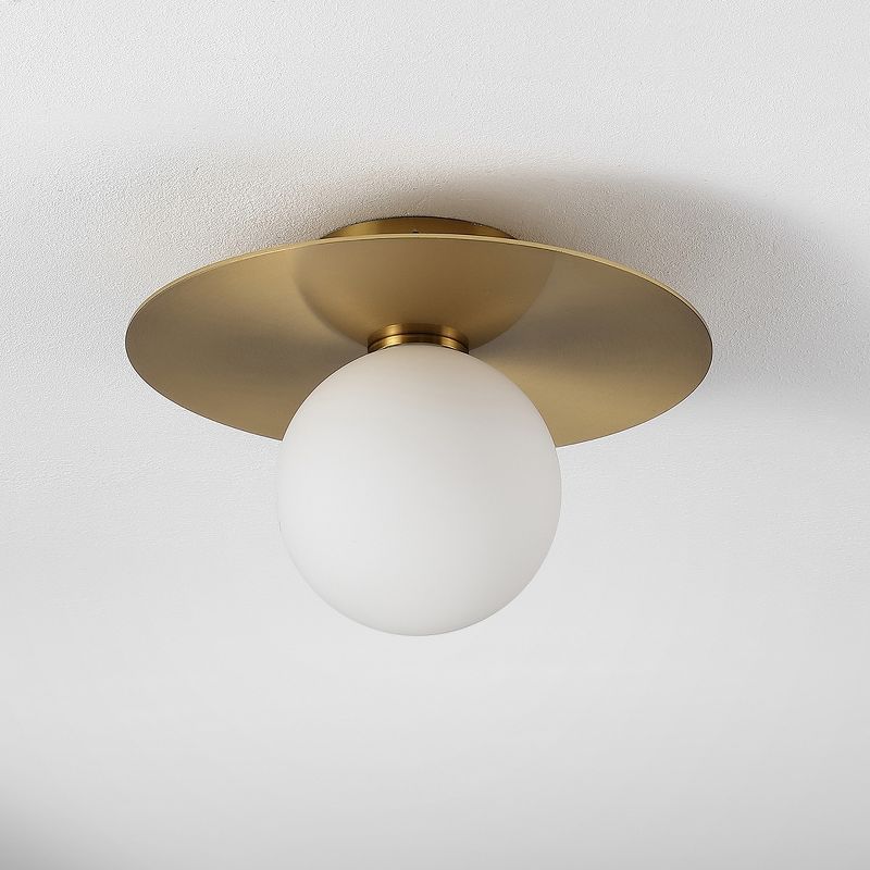 Finlay 12" Flush Mount - Painted Gold - Safavieh., 3 of 7