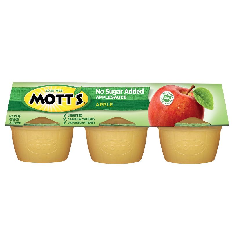 Mott's Unsweetened Applesauce - 6ct/3.9oz Cups, 5 of 17