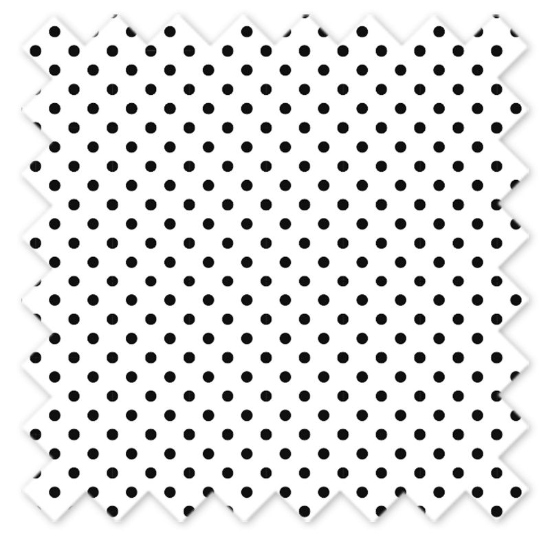 Bacati - Pin Dots Black/White Cotton Printed Single Window Curtain Panel, 4 of 5