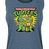 Women's - Teenage Mutant Ninja Turtles - Pizza Dudes Graphic Racerback Tank - 2 of 4