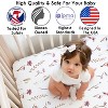 Sweet Jojo Designs Girl Fitted Crib Sheets Set Watercolor Floral Garden Rose Pink and Taupe 2pc - 3 of 4