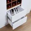 YOOCOZZ 68.9'' Farmhouse Coffee Bar Wine Cabinet with Storage, Liquor Cabinet - White - 3 of 4