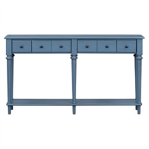 COWLOWN Entryway Table with 4 Drawers & Shelf, Vintage Console Table for Hallway, Living Room - 1 of 4
