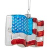 Northlight 4" American Flag Glass Christmas Ornament - 3 of 4