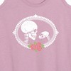 Women's - Instant Message - Human And Cat Skull Graphic Racerback Tank - 2 of 4