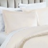 Luxury Egyptian Cotton 850 Thread Count Solid 3 Piece Duvet Cover Set by Blue Nile Mills - 3 of 4