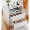 Lyngins 2 Drawers Nightstand with Fast USB C Charging Station,End Table for Bedroom,Living Room - 2 of 4