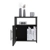 NicBex 19.88 inch Wide Nightstand with 1 Cabinet,Modern Side Table with Storage Space and Open Shelf,Bedside Table for Bedroom,Living Room - 4 of 4