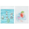 Wrapables Transparent Self-Adhesive 4" x 4" Candy and Cookie Bags, Favor Treat Bags for Parties and Wedding (200pcs), Bunnies - 2 of 4