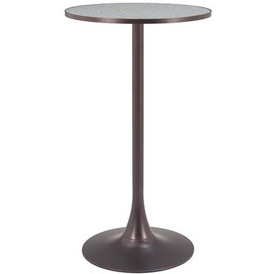 Zuo Bite Bar Table Gray And Bronze