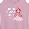Women's - Disney - Full Of Christmas Cheer Ariel Graphic Racerback Tank - 2 of 4
