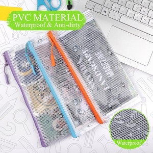 48 Pack Mesh Zipper Pouch Bags - Small, Clear Pencil Pouch Bulk, Travel Storage - 1 of 4