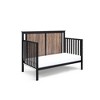 FURNIinspire Cribs 4 In 1 Convertible Crib Baby Bed Toddler Bed Baby Sied Bed, Bedside Crib, Baby Products, Baby Furniture, Black, 56.75"*29.5"*45.25" - 4 of 4