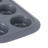 BergHOFF GEM Non-Stick Carbon Steel Cupcake Pans, Gray - 3 of 3