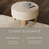 Maven Lane Celia Contemporary Upholstered Ottoman with Refined Wood Finish - 2 of 4