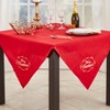 Saro Lifestyle Merry Christmas Embroidered Design Tablecloth - 3 of 4