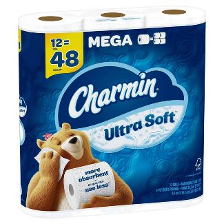 Charmin Ultra Soft Toilet Paper - 12 Mega Rolls : Target
