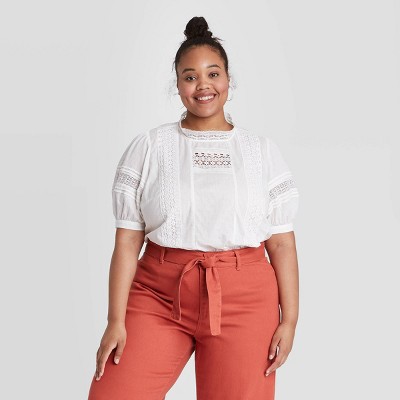 3x white blouse