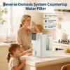Countertop Reverse Osmosis Water Filter, with Portable Pitcher, 100GPD, 4:1 Pure to Drain, 4L RawTank/1.5L Pure Tank - 3 of 4