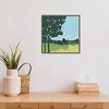 16" x 16" Arbor Tree Silhouette I by June Erica Vess: Amanti Art Scenery Canvas with Gray Frame - 4 of 4