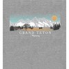 Adventure Society Grand Teton Wyoming Crew Neck Short Sleeve Adult T-shirt - 2 of 2