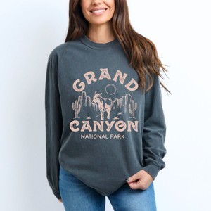 Simply Sage Market Vintage Grand Canyon National Park Garment Dyed Long Sleeve - 1 of 4