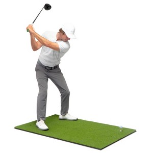 GoSports Golf Hitting Mat Artificial Turf Mat for Indoor/Outdoor Practice Includes 3 Rubber Tees - 1 of 4