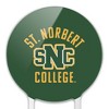 St. Norbert College Green Knights Logo Acrylic Cake Topper Party Decoration for Wedding Anniversary Birthday Graduation - 3 of 4