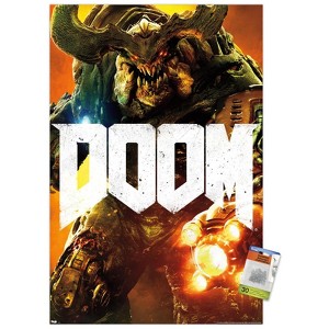 Trends International Doom - Cyber Demon Unframed Wall Poster Prints - 1 of 4