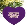 Western Carolina Alumni Heart Love Wood Christmas Tree Holiday Ornament - 2 of 3