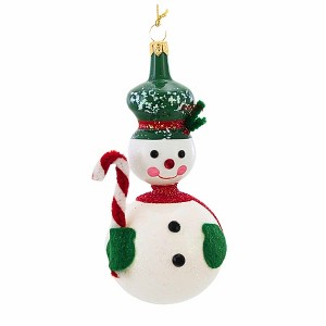 Italian Ornaments 5.0 Inch Ruby Winters Snowman Italian Ornament Tree Ornaments - 1 of 4