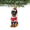Kurt S. Adler 3.5 Inch Dog In Santa Suit Christmas Best Friend Tree Ornaments - 3 of 3