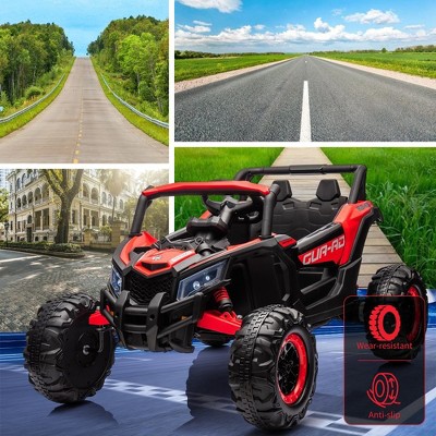 Red 24V Battery Powered Ride-On UTV Car with Remote Control