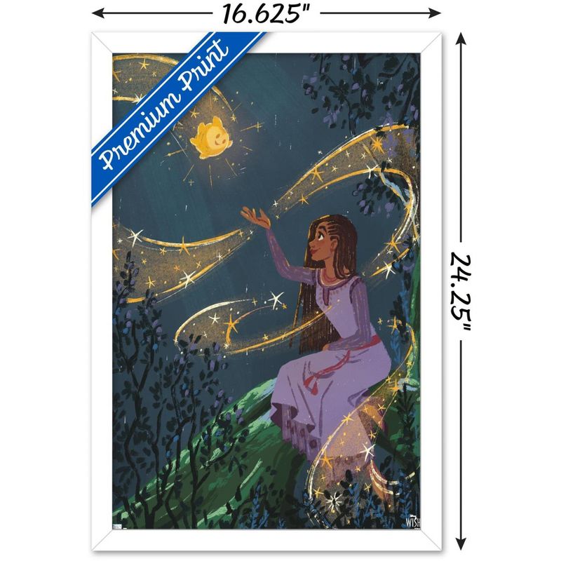 Trends International Disney Wish - Collage Poster 2 (Asha & Star) Framed Wall Poster Prints, 3 of 7