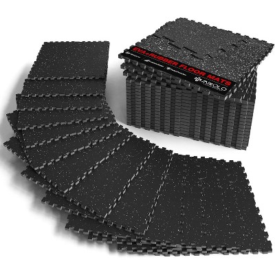 ER KANG Gym Floor Mats, 1'' Extra Thick Puzzle Exercise Mat, EVA Foam Interlocking Tiles for Protective, Cushioned Workout Flooring for Home Gym