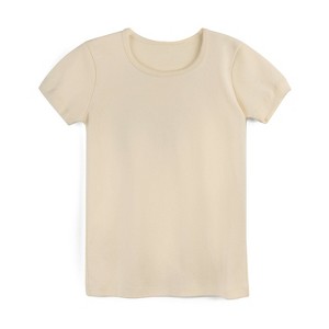 Mightly Girls Fair Trade Organic Cotton Short Sleeve Ribbed Scoop Neck Tee - 1 of 3