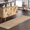 Home Conservatory Striped Handwoven Jute Indoor Area Rug - 2 of 4