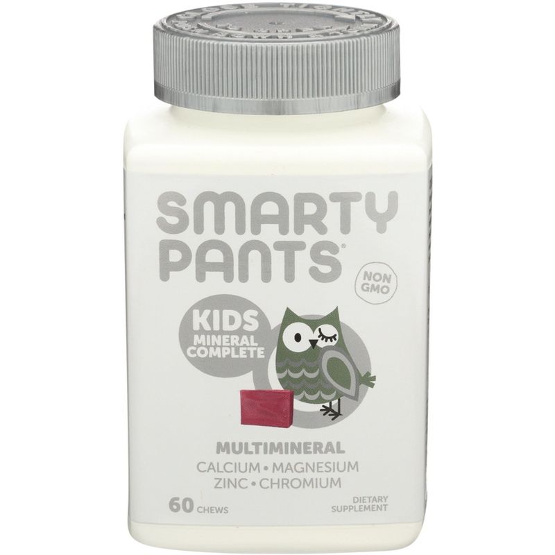 SMARTYPANTS KIDS MINERAL FORMULA, MIXED BERRY.  60 chewables (pack of 1), 1 of 5