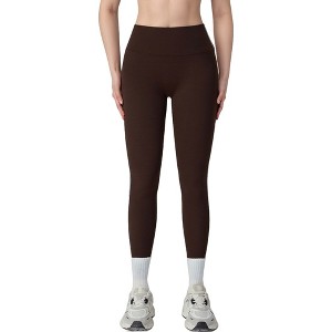 Anna-Kaci Active Women's Contoured Seam Activewear Leggings with Stretch Fit and Full Length - 1 of 4