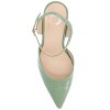Journee Collection Womens Nixey Croco Texture Buckle Pointed Toe Pumps - 4 of 4