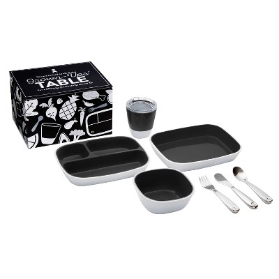 Image of Munchkin Color Me Hungry Splash Dining Set - Black